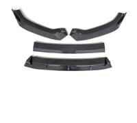 Front Spoiler Replacement For A3 8V Standard Edition 2017 2018 2019 2020 Glossy Black Air Dam Front Protector Bumper Lip Cover Chin Splitter Tuning Front Spoiler Lip(Carbon Fiber Look)