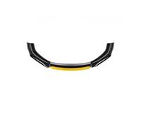 Front Spoiler Splitter 3 Piece Universal Cars Front Lip Splitter With Red Stripe For Accent ABS Direct Fit Bumper Protection Side Corner Guard(Yellow)