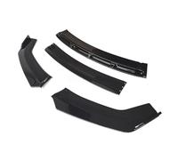 Front Spoiler Splitter Car Front Bumper Lip For A3 S3 For A4 S4 For A5 For A6 Sedan For Q3 Splitter Universal Spoiler Diffuser Lip Kit Front Bumper Spoiler(Pure Gloss Black)