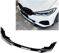 Front Spoiler Splitter for BMW Série 3 G20 M-Pack 330d 318i 330e 330i 320i M340i xDrive 2019-2022,Cars Front Bumper Lip Splitter Kit Protector Decorative Diffuser, A/Black