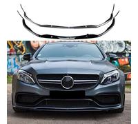 Front Spoiler Splitter for Mercedes-Benz C-Class W205 C205 S205 C63 AMG 2015-2022,Cars Front Bumper Lip Splitter Kit Protector Decorative Diffuser,A/Carbon fiber