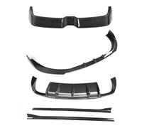 Front Spoiler Splitter Real Carbon Fiber Bumper Front Lip Rear Trunk Diffuser Roof Spoiler Full Body Kit For A3 S3 For S-line Hatchback 2014 2015 2016 Front Bumper Spoiler(Body kit D)