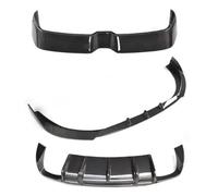 Front Spoiler Splitter Real Carbon Fiber Bumper Front Lip Rear Trunk Diffuser Roof Spoiler Full Body Kit For A3 S3 For S-line Hatchback 2014 2015 2016 Front Bumper Spoiler(Body kit B)