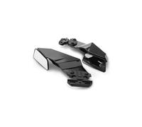 Front Spoiler Wing Deflector Motorcycle Mirror Adjustable Rotating Rearview Universal Si Wing Spoiler Fairing For S1000 S1000R S1000RR(Black)