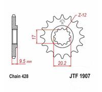 Front Sprocket Fit Gas MC 85 17/14 21-23 JT Spline Standard Narrow 13 1 Unit