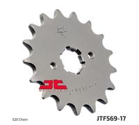 Front Sprocket Fit Yamaha YFM 125 A 2004 JT Spline Large Standard Right 17