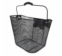 Front steel honeycomb basket Newton for e-bikes 78mm black quick release clips r