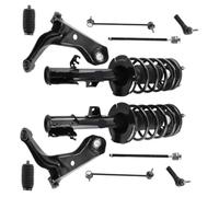 Front Struts With Coil Spring And Control Arms Compatible With Escape Tribute 2005 2006 2007 2008 2009
