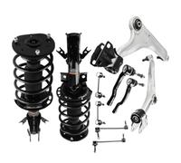 Front Struts With Coil Spring Control Arms Kit Compatible With 2013 2014 2015 2016 2017 2018 2019 2020 Fusion FWD
