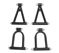 Front Suspension Shock Swing Arm Kit Heavy Duty Metal Swing Arm Assembly Reduces Vibration Enhances Stability for 100cc 150cc 200cc Quad Bikes Go Karts 4Pcs