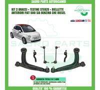 Front Suspension Swing Arm Kit 6 Pieces Fiat 500