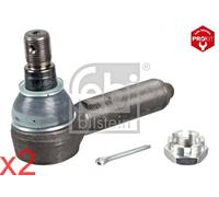 Front Tie Rod End FEBI x2 pcs Fits DAF IVECO Lf 45 M Zeta FA 150 180 FT 1689605