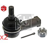 Front Tie Rod End FEBI x2 pcs Fits MITSUBISHI Delica Space Gear 400 MB864164