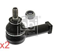 Front Tie Rod End FEBI x2 pcs Fits OPEL Combo Corsa B Tigra 324066