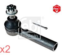 Front Tie Rod End FEBI x2 pcs Fits TOYOTA Hiace V COMMUTER V 45046-29456