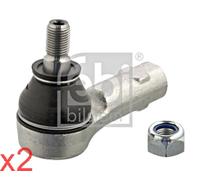 Front Tie Rod End FEBI x2 pcs Fits VOLVO 440 K 460 L 480 E 3343234