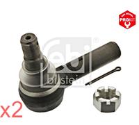 Front Tie Rod End FEBI x2 pcs Fits VOLVO Fh 12 16 II Fm 300 330 340 9 20710008