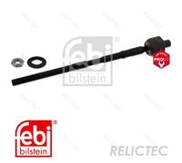 febi bilstein 42752 Inner Tie Rod without tie rod end, with nut and locking plate, pack of one