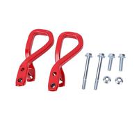 Front Tow Hook Red Heavy Duty Steel Lower Bumper Trailer Ring Replacement for 84280203, Easy Installation for Car Front, 2 Pcs