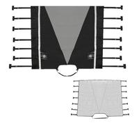 Front Trailer Cover - Caravan Front Protection Guard | Adjustable Fixing Straps Caravan Front Cover with LED Lights Strips Design Highly