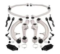 Front Upper And Lower Control Arms And Tie Rod Ends Compatible With 350Z G35 RWD