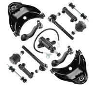 Front Upper Control Arms w/Ball Joints Replacement Suspension Kit for 93-99 C1500 Suburban C2500, GMC C1500 C2500 Yukon RWD, with Sleeves Sway Bar End Links Tie Rods (15PCS)