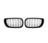 Front Upper Kidney Grilles For 3 Series E46 325i 4-Door 2002 2003 2004 HETEVSCCK(Double-Glossy Black)