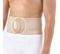 Front-Wearing Umbilical Hernia Belt, Adjustable with Removable Pads for Belly Button Hernia, Incisional Hernias, Ventral, Epigastric & Post Surgery Support Belts(Beige,Small)