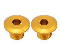 Front Wheel Axle Lock Nuts 2 Pack Compatible with For Surron For Light Bee Dirt Bike Constructed from 6061 Aluminum Alloy Featuring Precise CNC Machining (Golden)