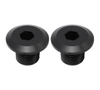 Front Wheel Axle Lock Nuts 6061 Aluminum Alloy For Surron For Light Bee Electric Bike-2Pcs 15Mm Outer 10Mm Inner 19Mm Height(Black)