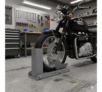 vidaXL Motorcycle Wheel Stand - 10 Holes Motorbike Chock Storage Support Holder