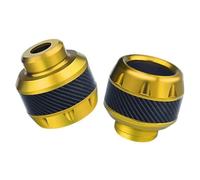 Front Wheel Fork Axle Slider Cap Crash Protector For Suzuki Gsr 750 For Mt 07 Fz25 Xmax 300 Falling Protector Parts Falling Protector Frame Sliders(Gold)