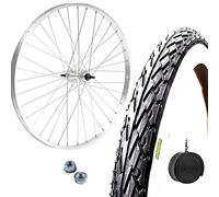 Front Wheel Rim 28'' 28 x 1.75 + 700c Black White Tyre 700x35C + Inner Tube for City Bike Road Trekking