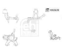 Wheel Suspension Steering Knuckle Left Front Fits Audi A3 FEBI BILSTEIN 1002639