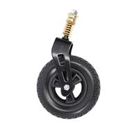 Front Wheelchair Wheel 7 Inch Solid Wheelchair Front Caster 360 Degree PU Wheel Hub Universal Rollator Wheel with Shock Absorption Spring