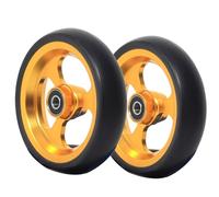 Front Wheelchair Wheels - 5 Inch Replacement Caster Wheels for Sports Wheelchairs - Aluminum Hubs - 2 Count