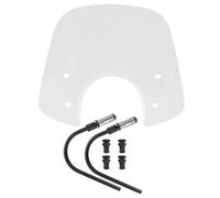 Front Wind Deflector Motorcycle Windscreen Windshield Wind Deflector For Piaggio For Vespa GTS 250 300 LX125 LX150 LX50 Screen Extension Mounting Motorbike Windshield(Clear,400mm)