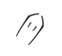 Front Wind Knife Spoiler Side Wing Grille Air Vent Outlet Trim For VW For Golf 7.5 GTI 2017 2018 2019 IENQBVL(Carbon black)