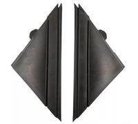 Front Window A-Pillar Triangle Cover, ABS Black Compatible for FIAT 500, 2012-2019 OEM 1SJ85KX7AA, 1SD00KX7AA Protects Exterior Moulding