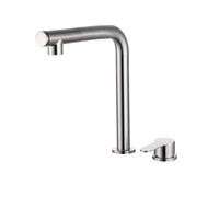 Front Window Kitchen Taps Mixer Brushed Lift Faucet Save Space 2 Spray Modes Kitchen Sink Taps Pray Head for Window Installation Mixer Tap for Kitchen Sink