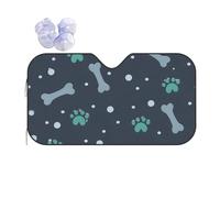 Front Window Sunshade Bones And Dog Claws Windscreen Cover S