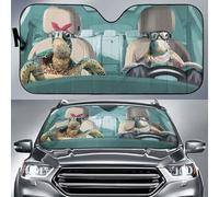Front Window Sunshades Foldable Windscreen Car Sunshades Block Uv Rays Windscreen Cover Universal For Auto Summer Truck Cute Turtle Couple Driving Under The Ocean M
