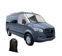 Front Windscreen Cover Fit for Mercedes Sprinter 2019-2025, Thickened 210D Oxford Cloth Detachable Car Windshield Cover, Sun Protection Windscreen Wrap Anti Frost Ice Dust