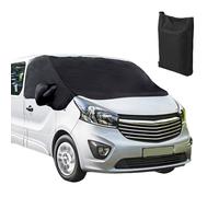 Front Windscreen Cover for Vivaro 2001-2014, 600D Oxford Cloth Windshield Coating, Dust Waterproof Ultra-Thick Motorhome Window Screen Cover, Black Out Blind, Sun Frost Heat Protection