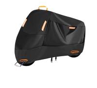 Front Windscreen Wiper Motor Linkage Motorcycle Cover Waterproof Outdoor Indoor Scooter 210D 420D Wear-resistant Fabric All Season Dustproof UV Protective Wiper Motor Rear Windscreen(420D Black,XXL)