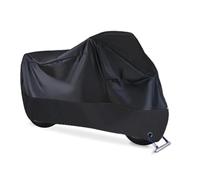 Front Windscreen Wiper Motor Linkage Waterproof Outdoor Motorcycle Rain Clothing Protector Dust Sunshade Motorbike Cover UV Gear Protective 190t Wiper Motor Rear Windscreen(Black,3XL)