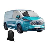 Front Windscreen Wrap Cover for Ford Transit Custom 2012-2022, Updated Detachable Oxford & Cotton Thickened Thermal Windscreen Cover Windshield Snow-Cover Sun Protection