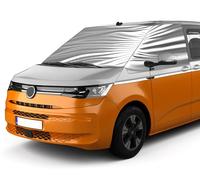Front Windscreen Wrap Cover Replacement For VW Caravelle/Transporter/Multivan T7, Luxury Silver Windshield Cover, Foldable Front Windscreen Sunshade Thermal Mats Blackout Anti-UV/Frost/Ice/Dust