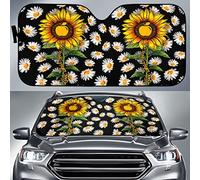 Front Windshield Sun Shade Jesus Sunflowers with Daisies Apples Teacher M