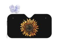 Front Windshield Sunshade Cool Cheetah Leopard Print Sunflower 04 Windshield Sun Shade Car Protection Shield Uv Ray Blocker Sun Shade For Fit Various Sizes Keep Interior Cool Year-Round Use S